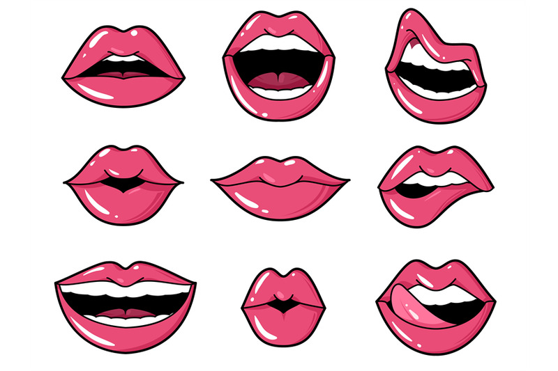 lips-patches-pop-art-sexy-kiss-smiling-woman-mouth-with-red-lipstick