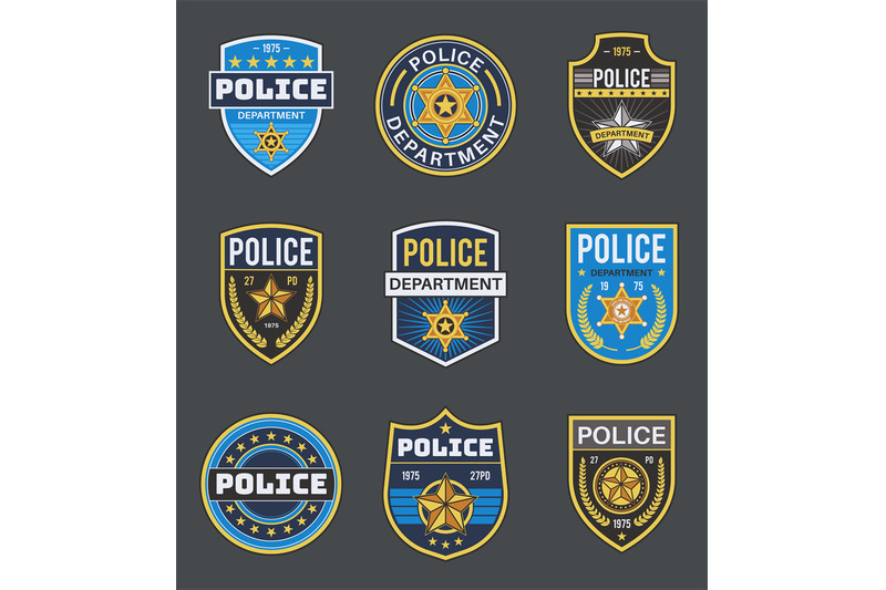 police-labels-policeman-law-enforcement-badges-sheriff-marshal-and