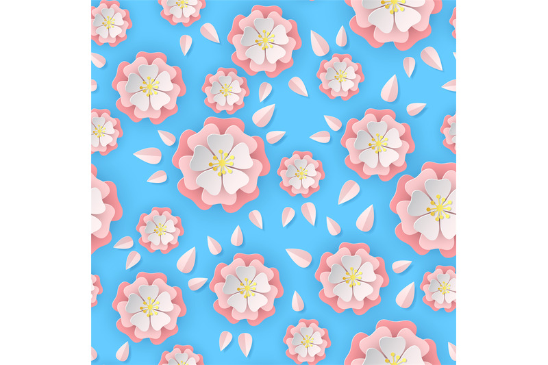 paper-sakura-seamless-pattern-floral-stylish-wallpaper-colorful-bloom