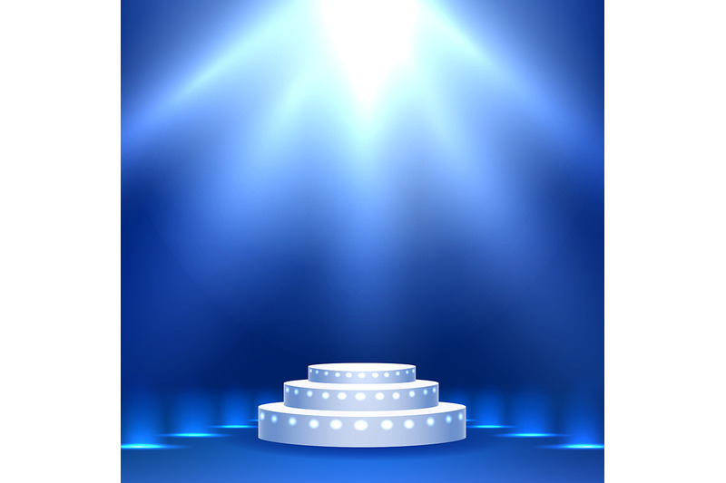 blue-stage-podium-with-lighting