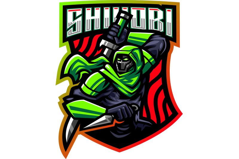 shinobi-esport-mascot-logo-design