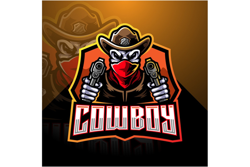 cowboy-esport-mascot-logo-design