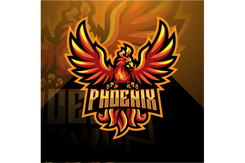 phoenix-esport-mascot-logo-design