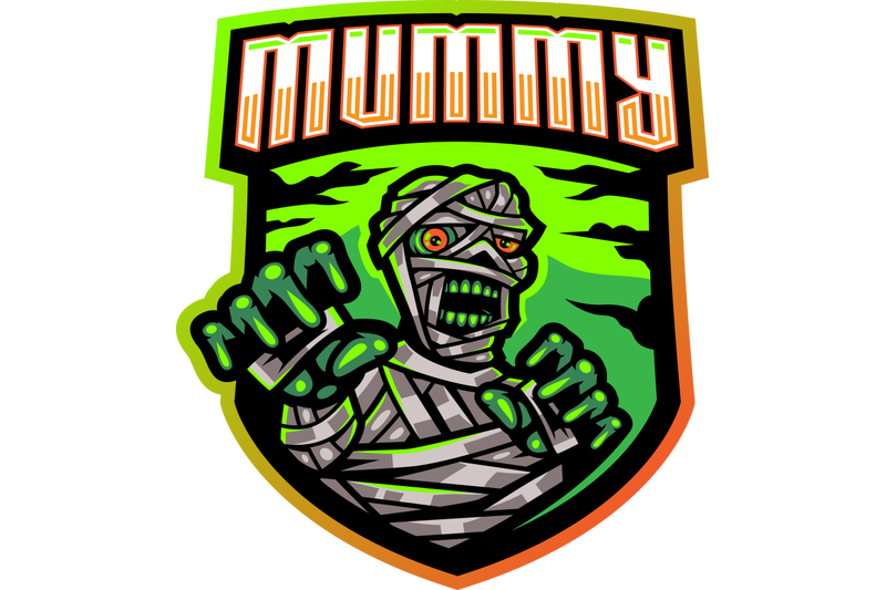 mummy-esport-mascot-logo-design