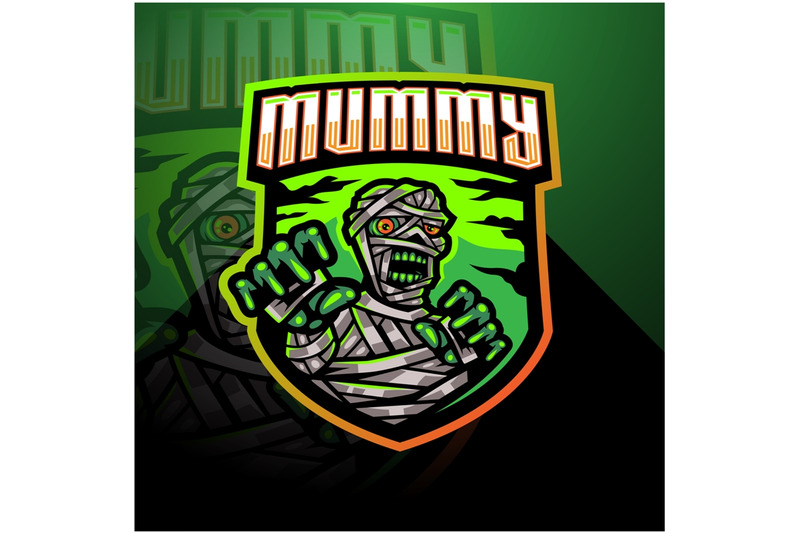 mummy-esport-mascot-logo-design