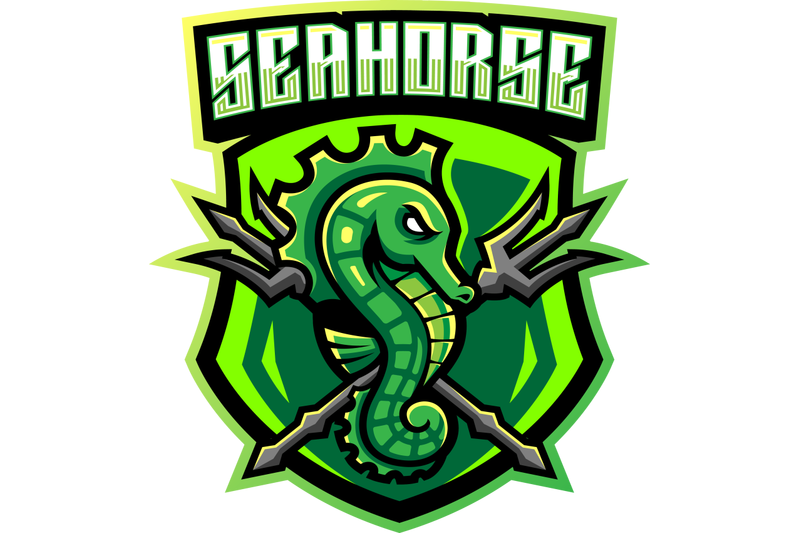 seahorse-esport-mascot-logo-design