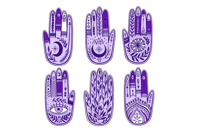 hand-palmistry-violet-set-drawing