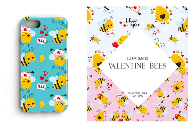valentine-bees-paper
