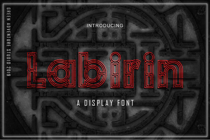 labirin-a-display-font