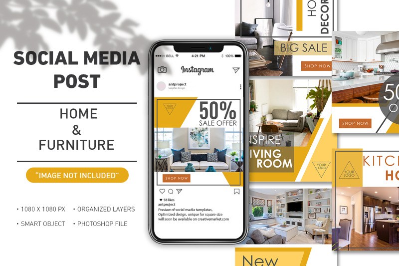 social-media-post-home-and-furniture-template-collection