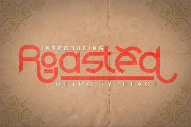 roasted-retro-typeface