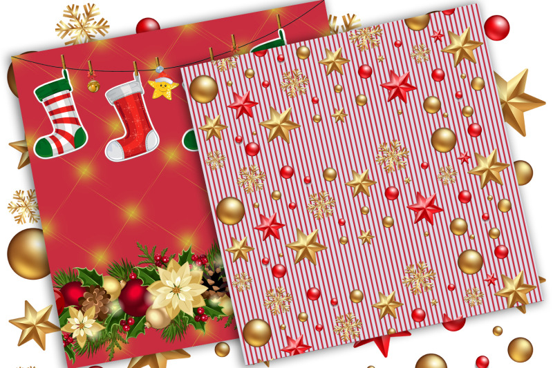 christmas-digital-paper-christmas-patterns-christmas-scrapbook-paper