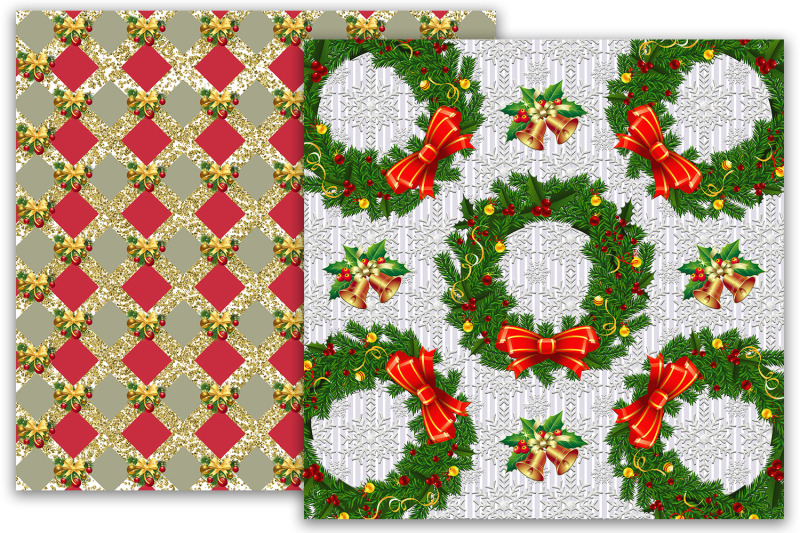 christmas-digital-paper-christmas-patterns-christmas-scrapbook-paper
