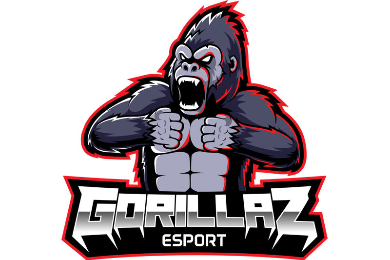 gorilla-esport-mascot-logo-desain