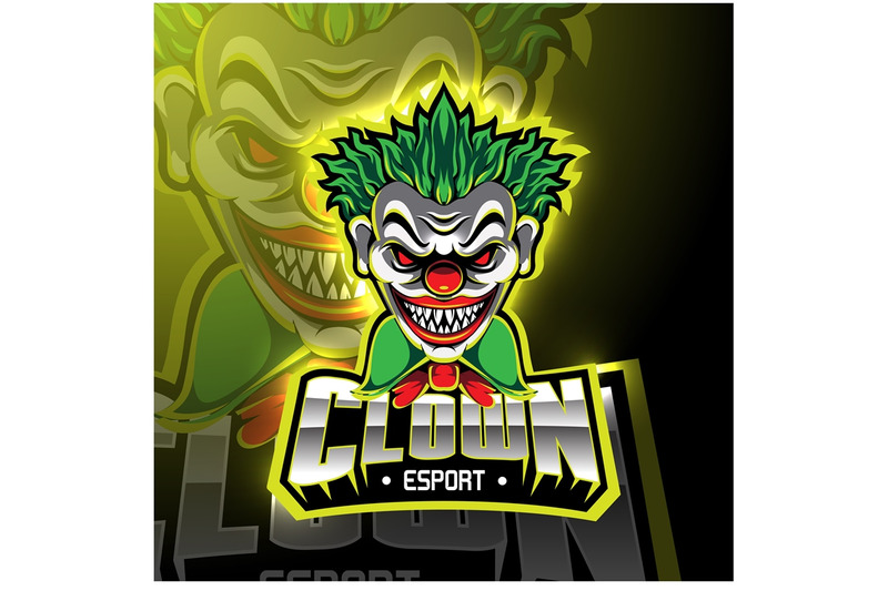 clown-esport-mascot-logo-design