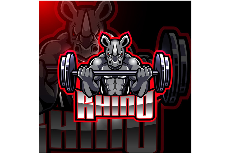 rhino-mascot-gaming-logo-design