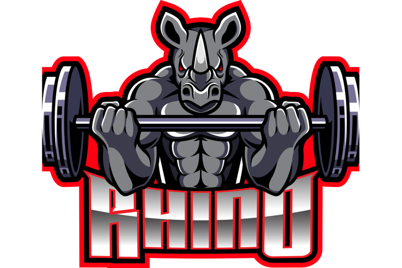 rhino-mascot-gaming-logo-design