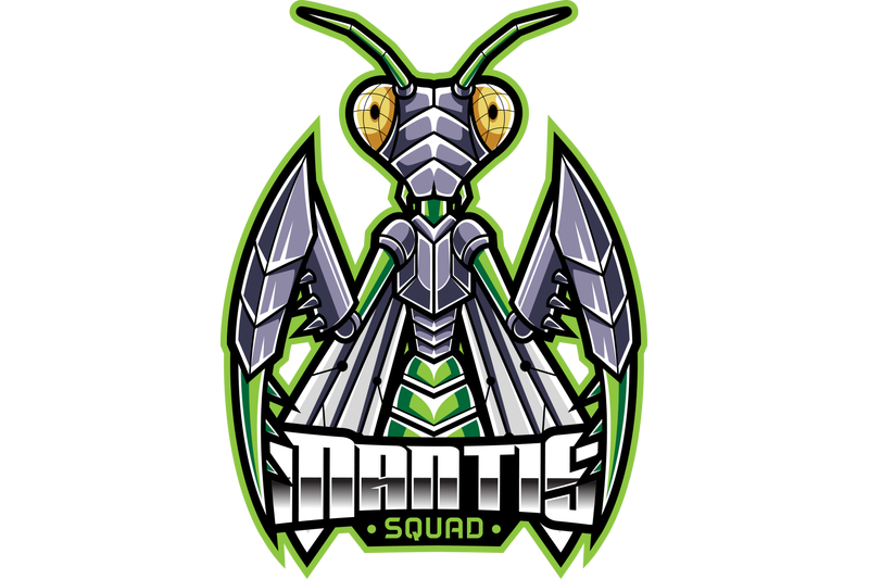 mantis-sport-mascot-logo-design