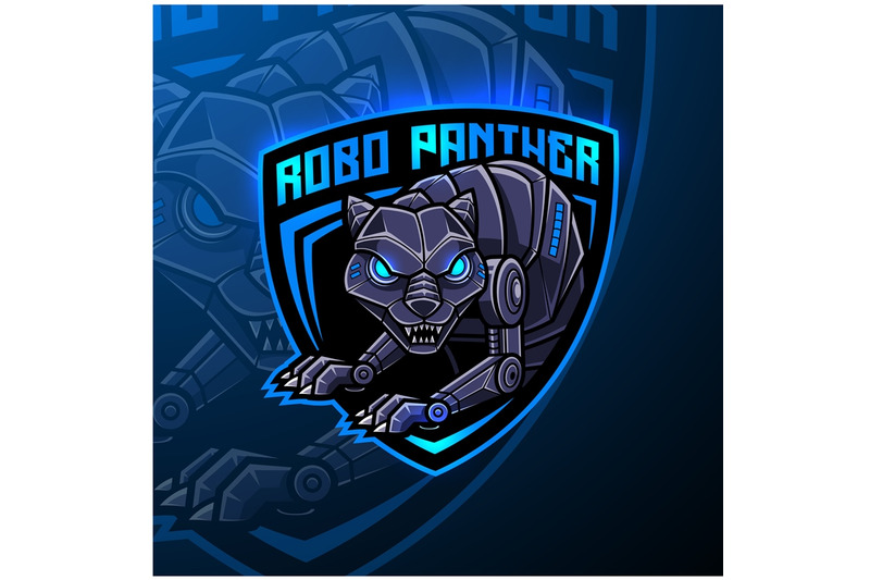 panther-robot-mascot-logo-design