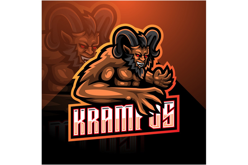 krampus-esport-mascot-logo-design