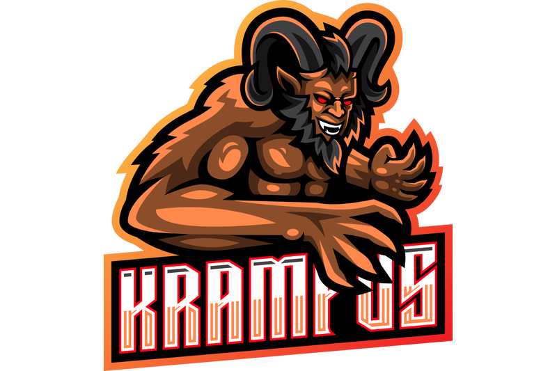 krampus-esport-mascot-logo-design