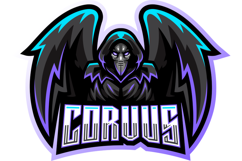 corvus-esport-mascot-logo-design