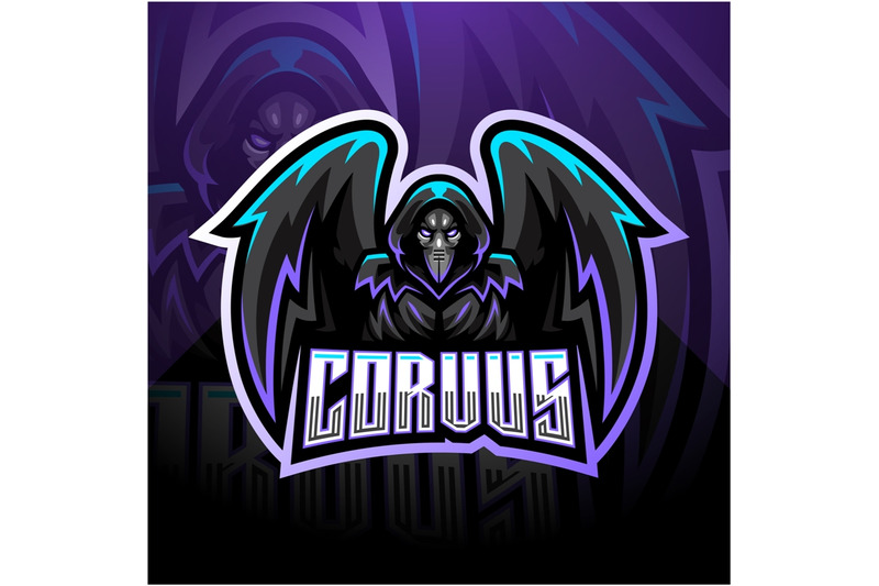 corvus-esport-mascot-logo-design