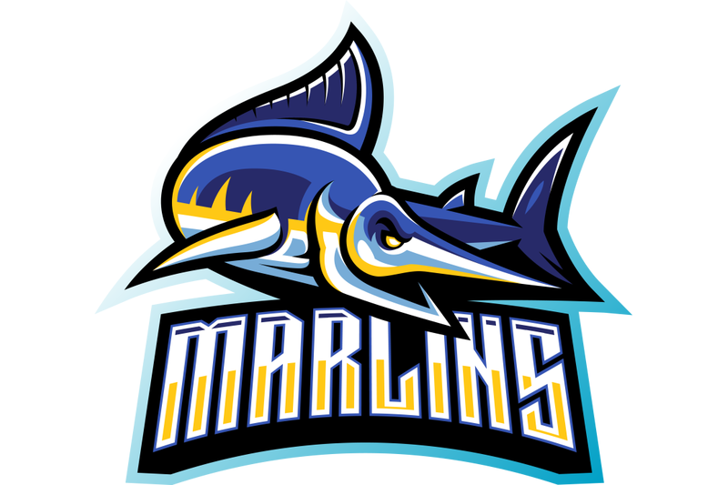 marlin-esport-mascot-logo-design