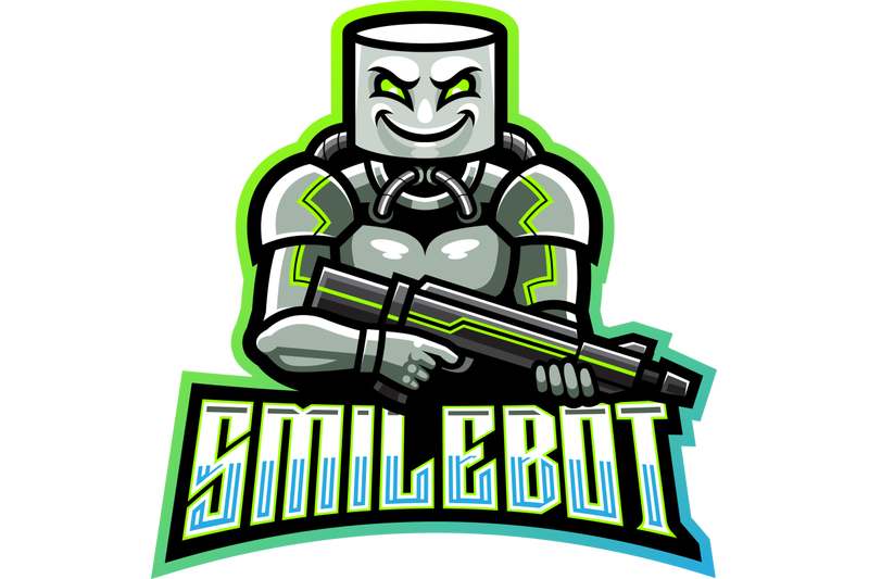 smile-robot-esport-mascot-logo-design