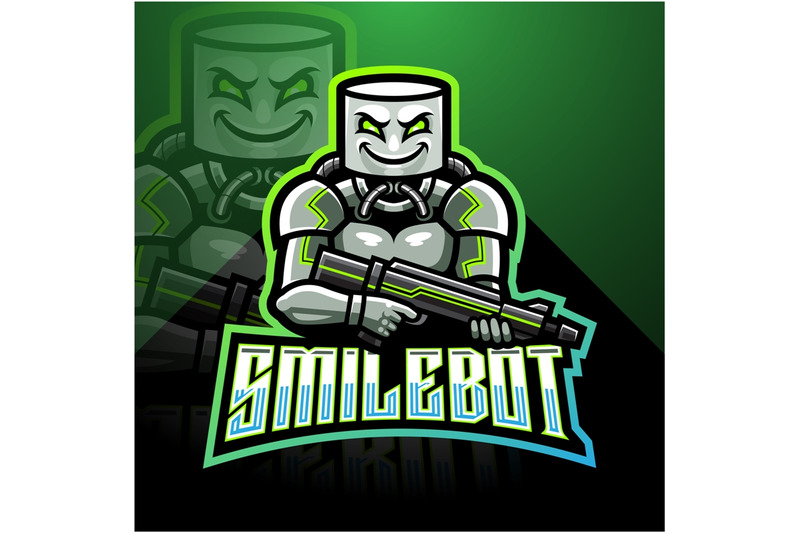 smile-robot-esport-mascot-logo-design