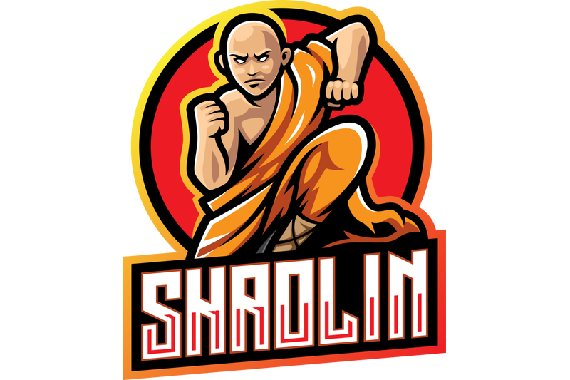 shaolin-esport-mascot-logo-design