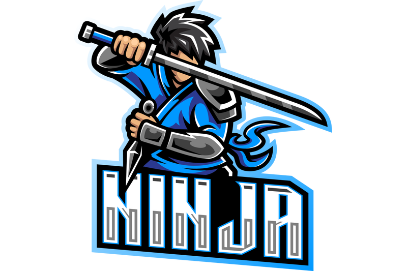 Ninja Mascot Logo Esport Gaming Graphic by Barra Zain · Creative Fabrica