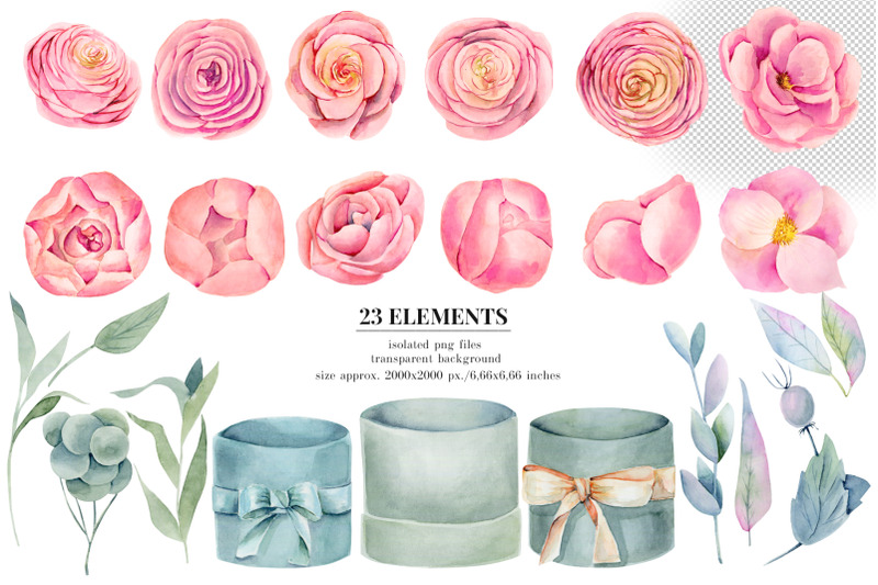 floral-boxes-watercolor-collection