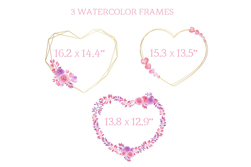 watercolor-frame-wreaths-for-valentine-039-s-day