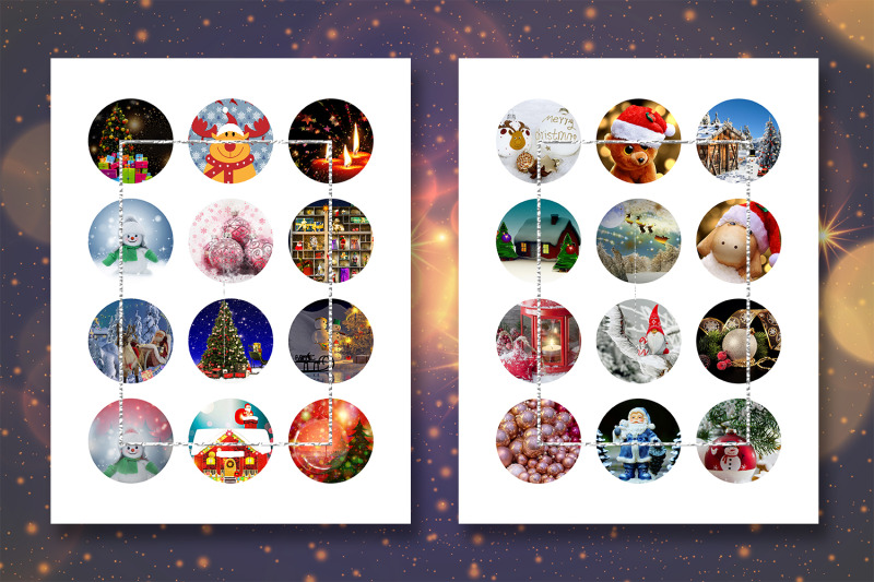 christmas-collage-sheet-image-digital-cabochon-christmas-magnet