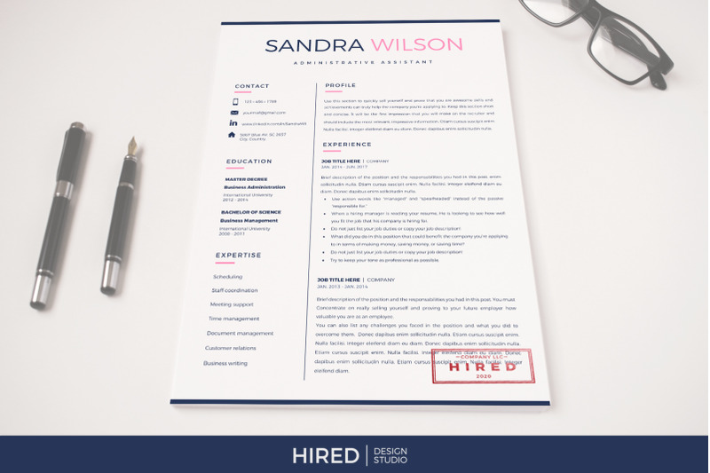 creative-resume-for-administrative-assistant-resume-bundle-bonus