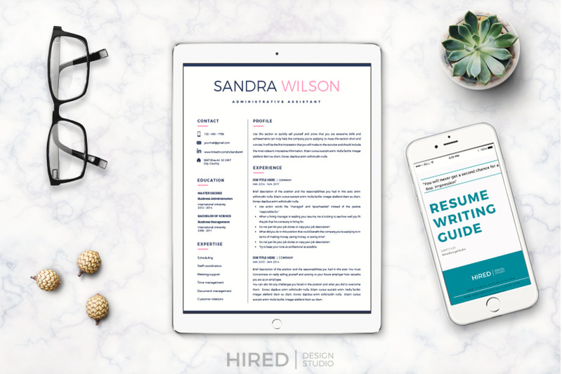 creative-resume-for-administrative-assistant-resume-bundle-bonus