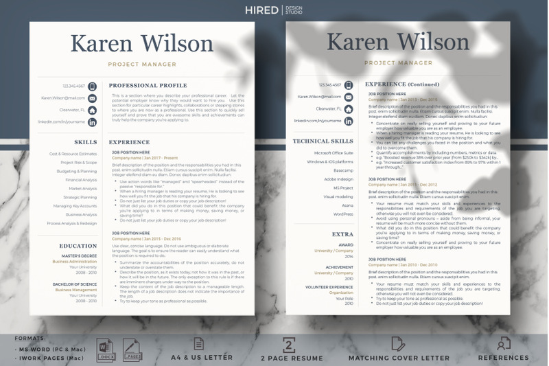 project-manager-resume-template-one-two-amp-three-page-resume-bonus