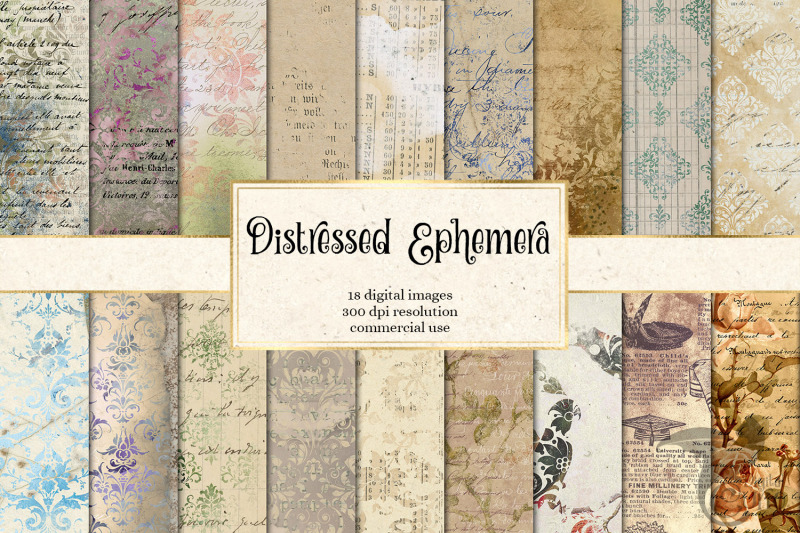 distressed-ephemera-digital-paper