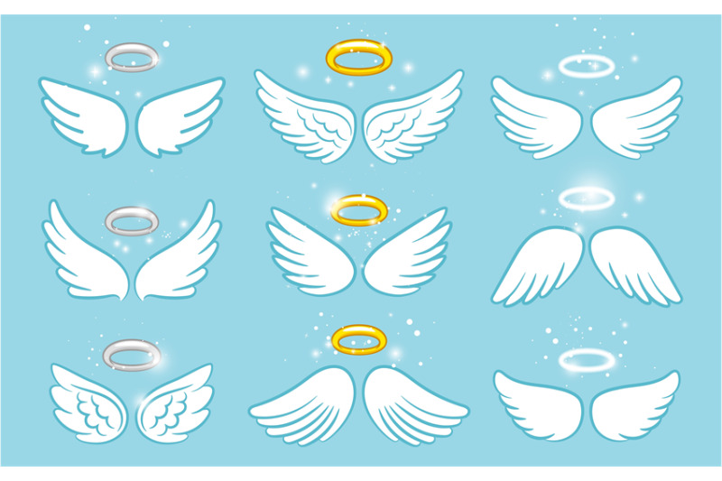 wings-and-nimbus-angel-winged-glory-halo-cute-cartoon-drawings-vector