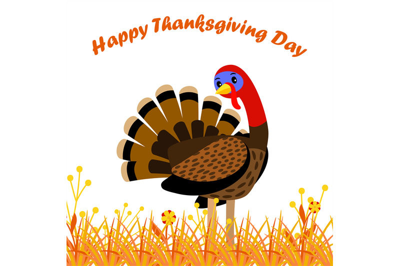 happy-thanksgiving-day-card-with-cartoon-turkey