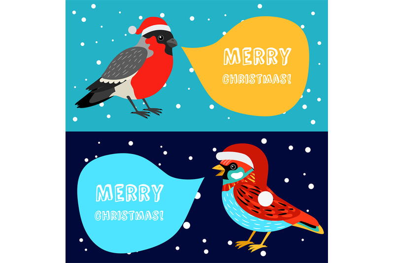merry-christmas-banners-with-birds