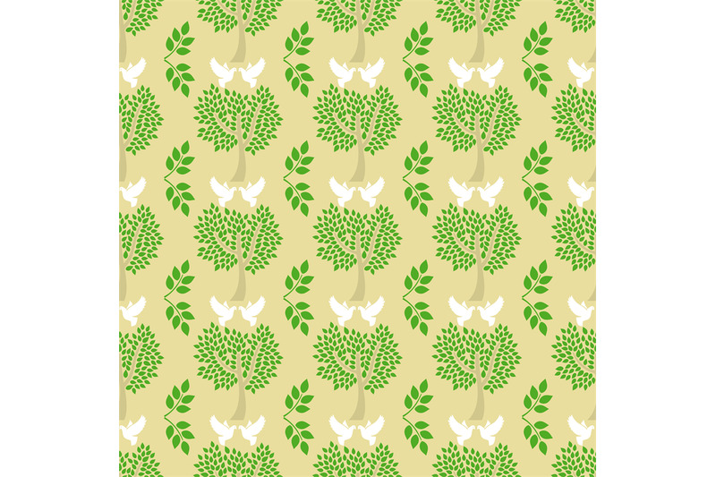 green-trees-and-flying-doves-seamless-pattern