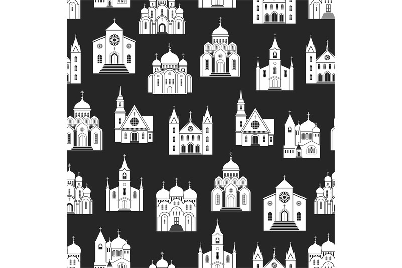 white-church-seamless-pattern-on-black-backdrop