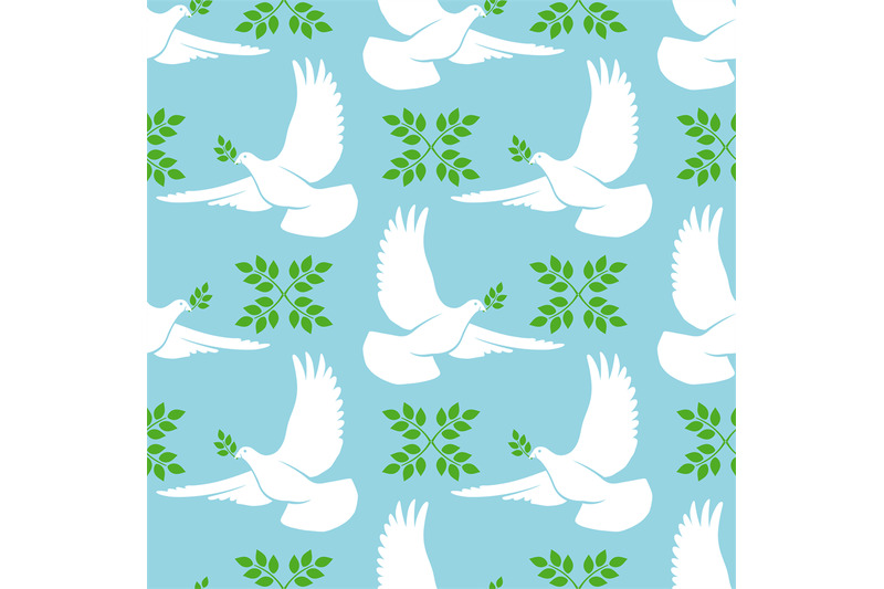 white-dove-seamless-pattern