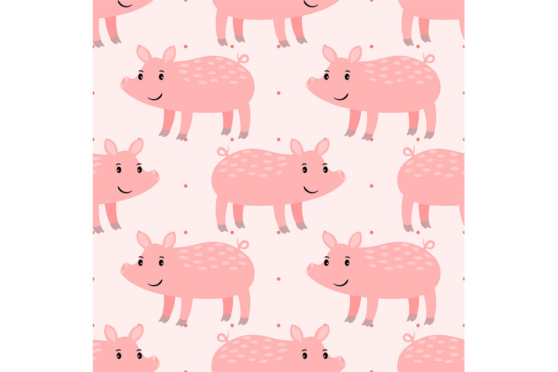 cute-pink-pig-seamless-pattern