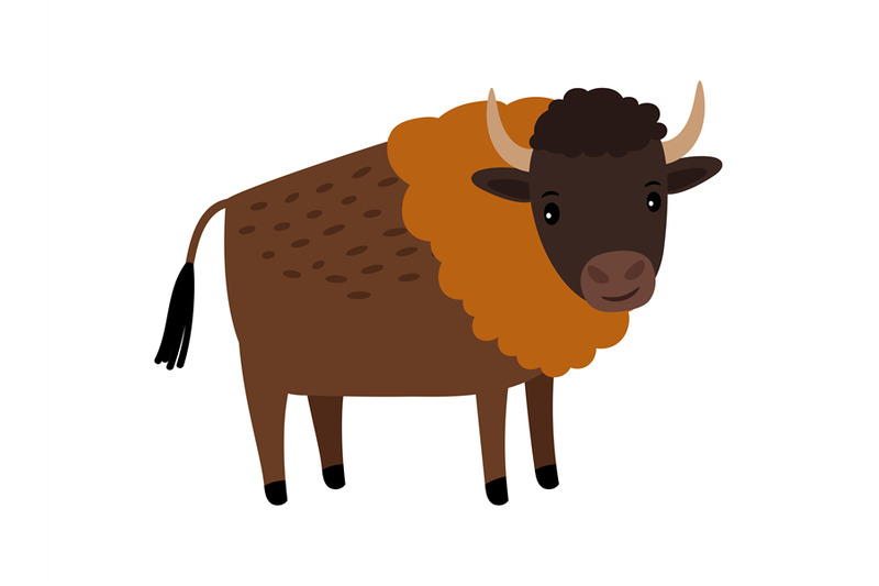 bison-wild-animal-cartoon-icon