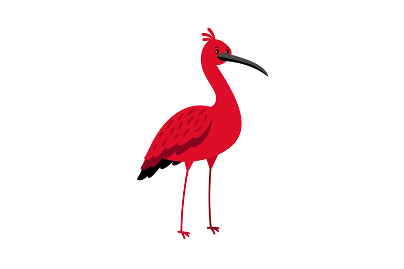 ibis-red-bird-cartoon-icon