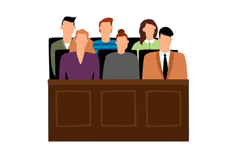 jury-trial-jurors-court-in-courtroom-prosecution-people-vector-illus