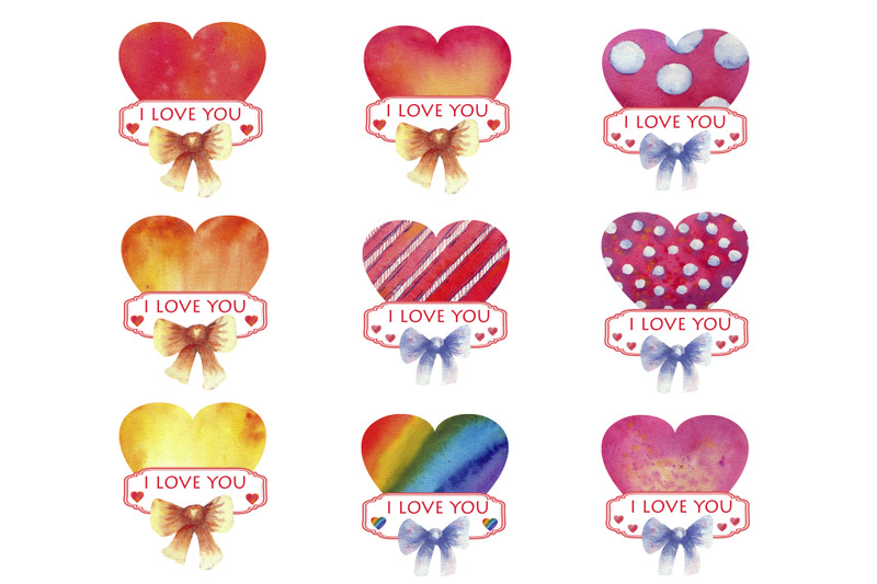 set-of-hearts-for-valentine-039-s-day